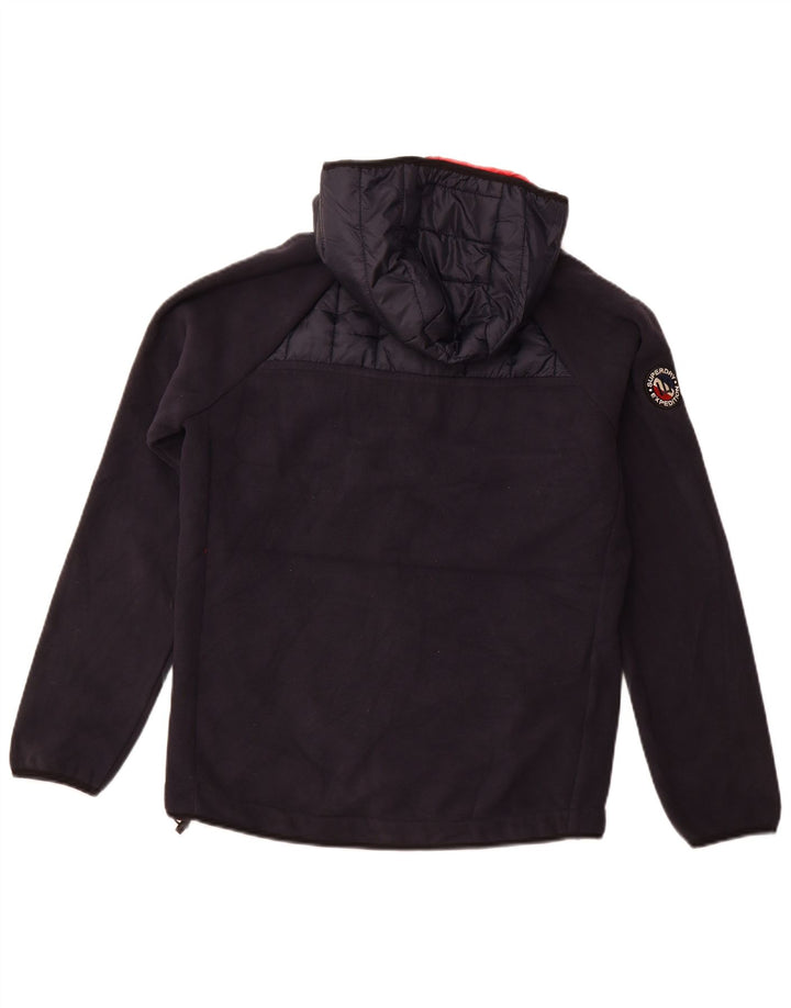 Ανδρικό μπουφάν SUPERDRY με κουκούλα UK 38 Medium Navy Blue Colorblock