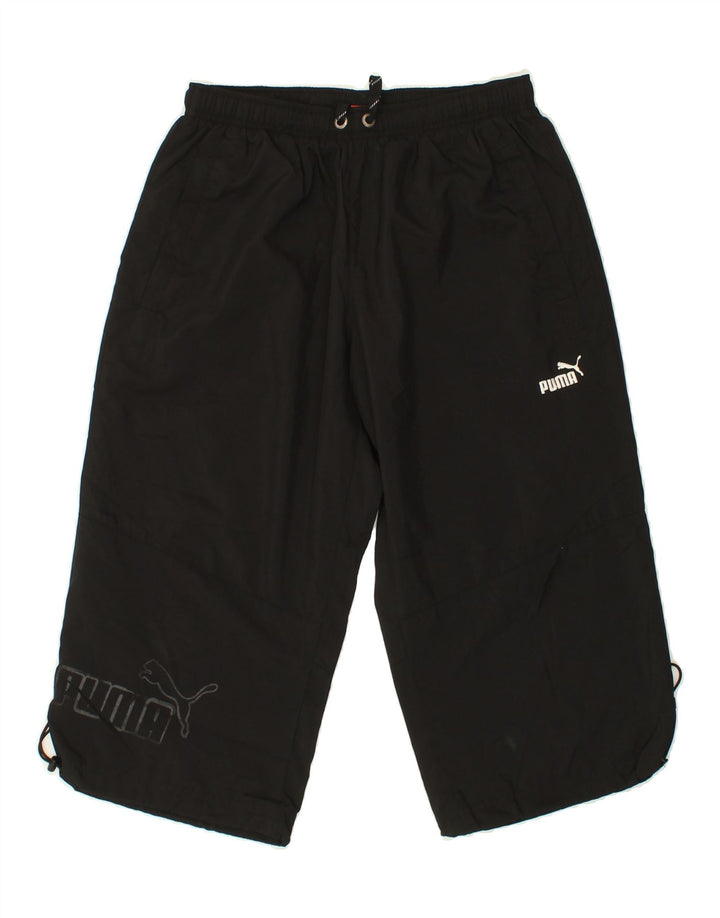 PUMA Mens Sport Shorts Medium Black Polyester Vintage Puma and Second-Hand Puma from Messina Hembry 