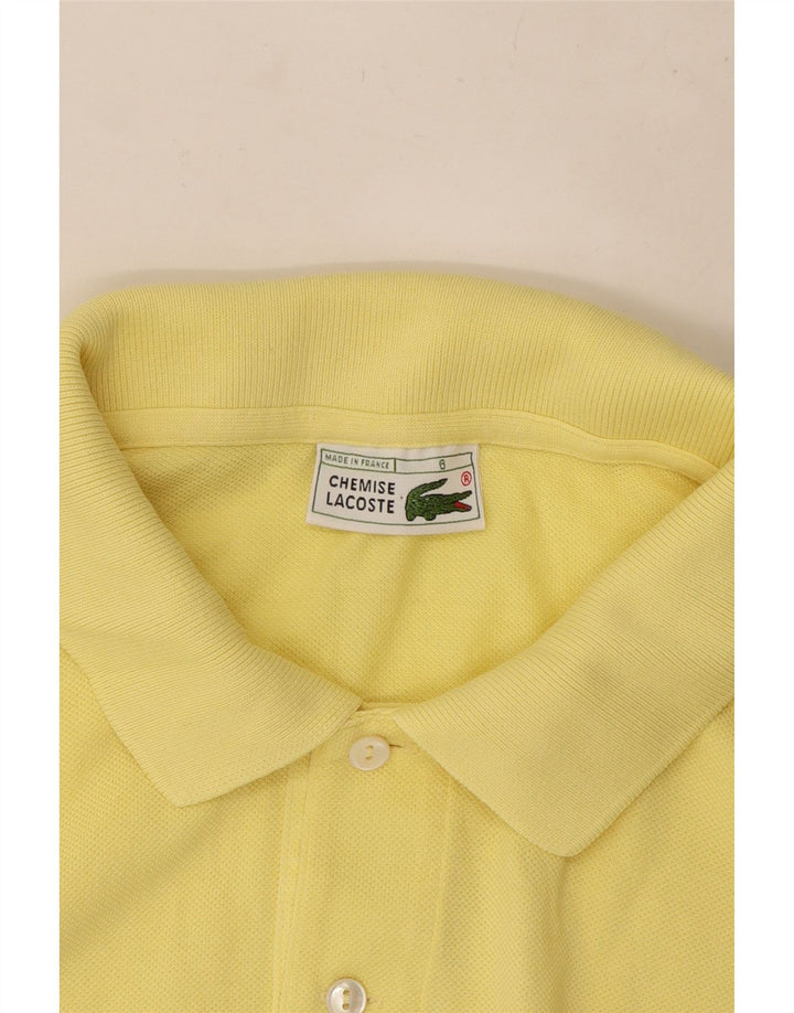 Ανδρικό πουκάμισο πόλο Lacoste, μέγεθος 6 XL, κίτρινο