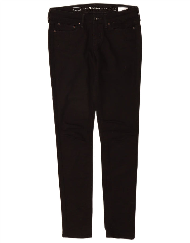 Γυναικεία LEVI'S Slight Curve Modern Rise Skinny Jeans W25 L30 Μαύρο βαμβακερό