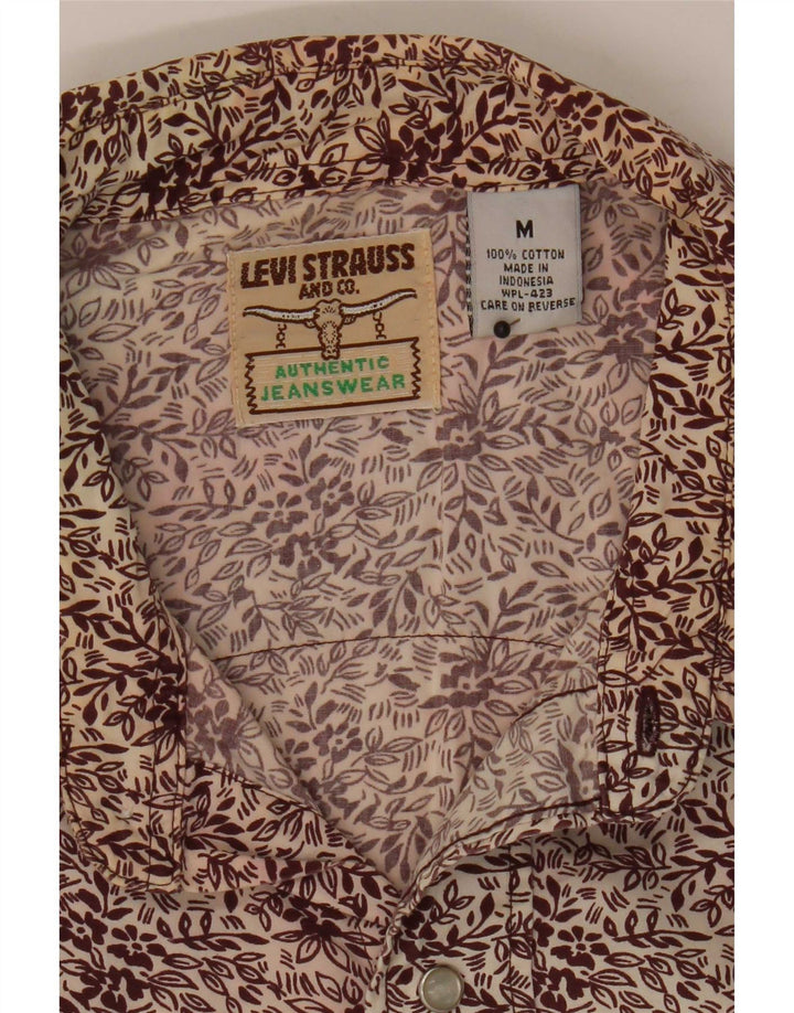 Ανδρικό πουκάμισο Levi's από μεσαίο μπορντό φλοράλ βαμβάκι