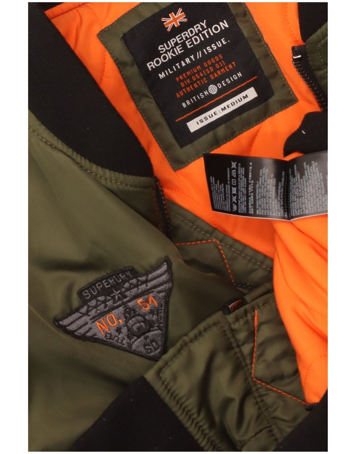 Ανδρικό στρατιωτικό μπουφάν Superdry UK 38 Medium Khaki Nylon