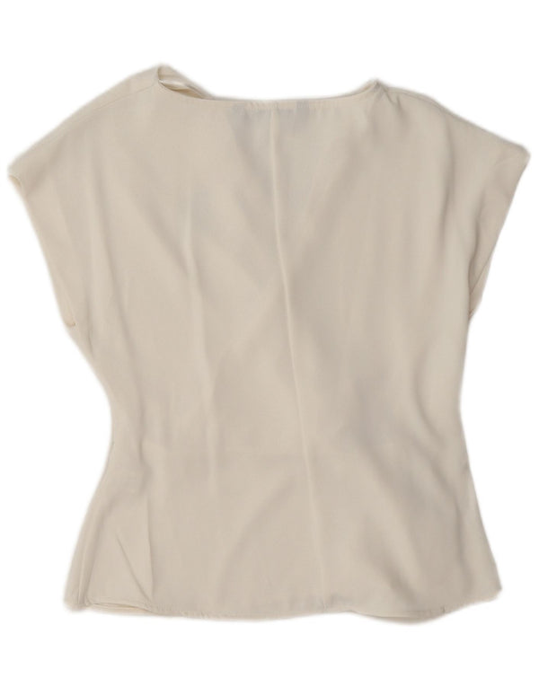 Zara Γυναικεία Μπλούζα Τοπ UK 10 Small White Polyester