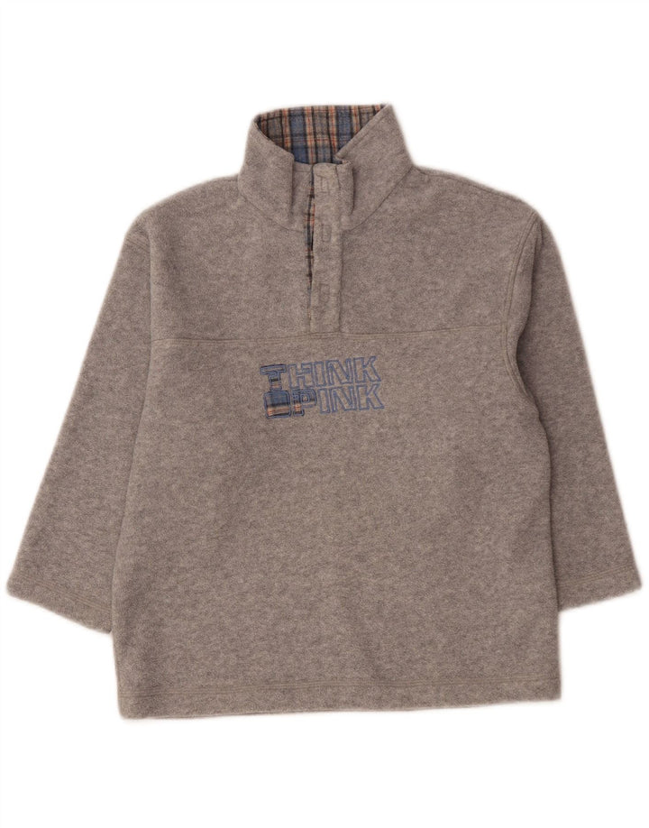 Σκεφτείτε Pink Boys Graphic Fleece Jumper 5-6 Years Grey Polyester