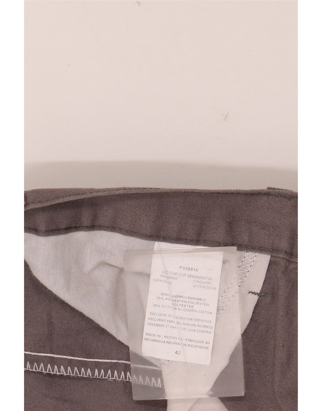 DICKIES Ανδρικό σορτς casual W42 2XL Γκρι πολυεστέρας