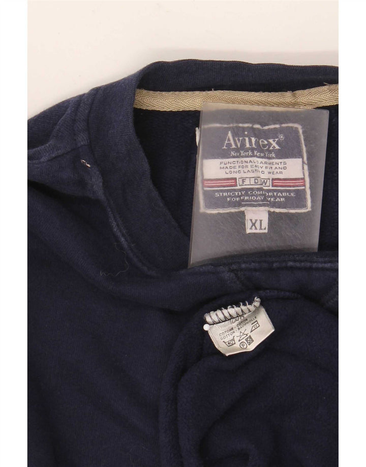 Ανδρικό φούτερ Avirex Jumper XL Navy Blue Cotton