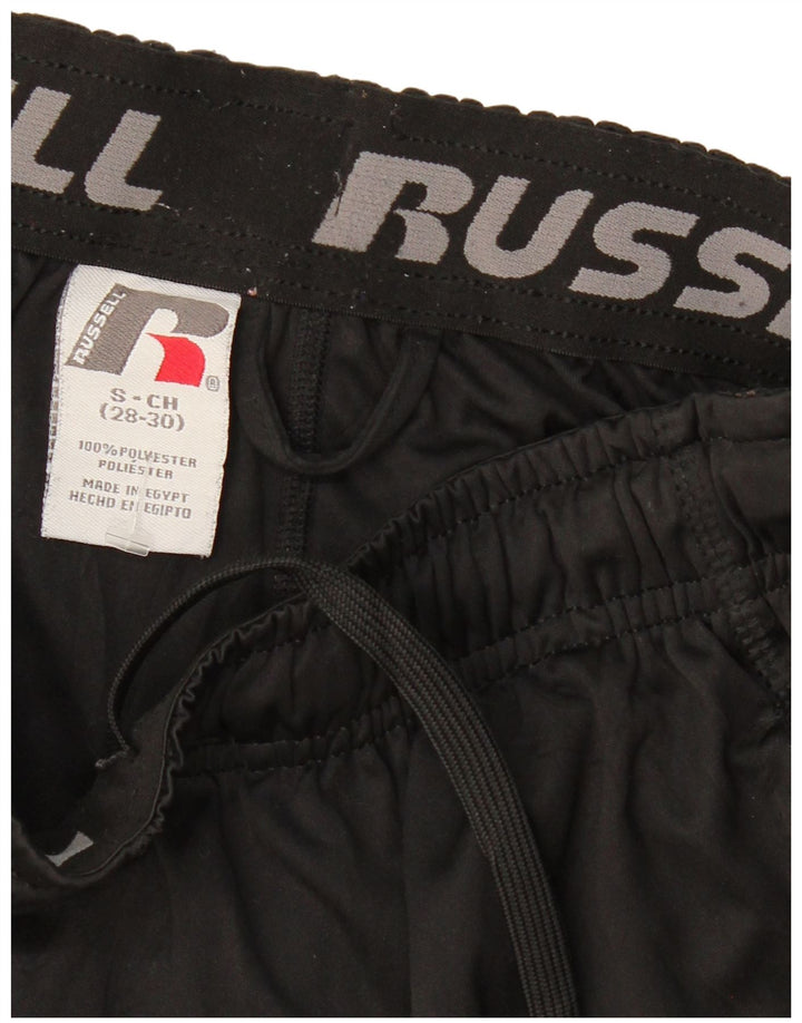 RUSSELL ATHLETIC Ανδρικό αθλητικό σορτς Dri-Power Μικρό μαύρο πολυεστέρα