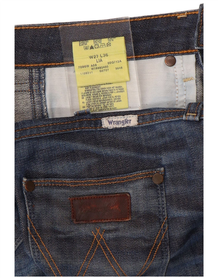 WRANGLER Γυναικείο Lia Straight Jeans W27 L36 Μπλε Βαμβακερό
