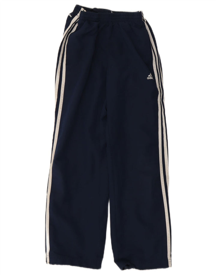 Παντελόνι αθλητικής φόρμας ADIDAS Boys Climalite 9-10 ετών Navy Blue Polyester