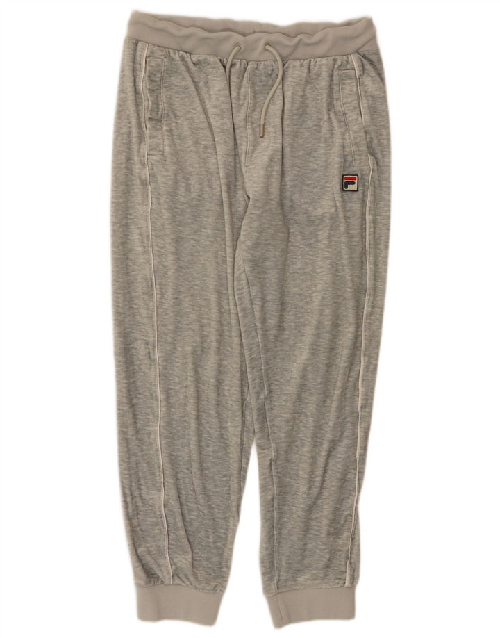 Ανδρική φόρμα βελούδινης Fila Παντελόνι Joggers Μεσαίου Γκρι από πολυεστέρα