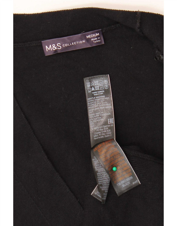 Γυναικείο Αμάνικο Ζακέτα Marks & Spencer UK 14 Medium Black
