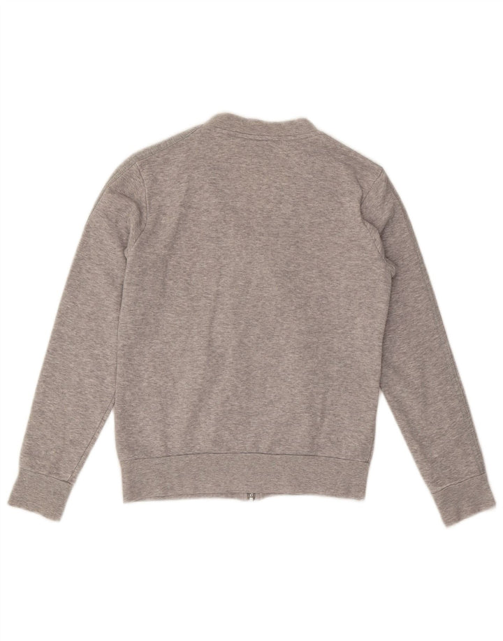 Adidas Γυναικεία φόρμα φόρμας με γραφικό τοπ μπουφάν UK 8 Small Grey Flecked Cotton