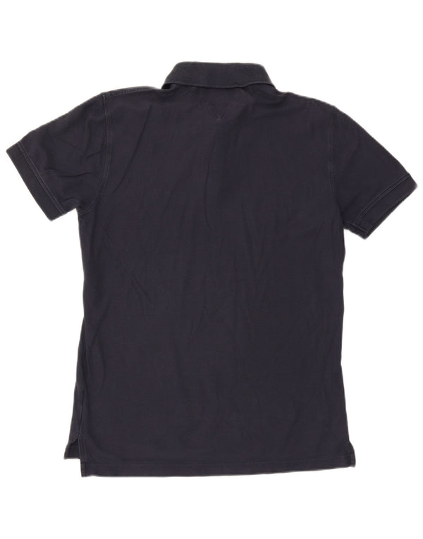 Tommy Hilfiger Ανδρικό πουκάμισο Polo με κανονική εφαρμογή, μεσαίο μπλε ναυτικό