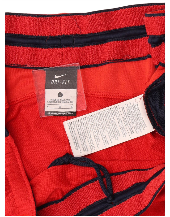 Ανδρικό αθλητικό σορτς Nike Dri Fit με μεγάλο κόκκινο χρώμα από πολυεστέρα
