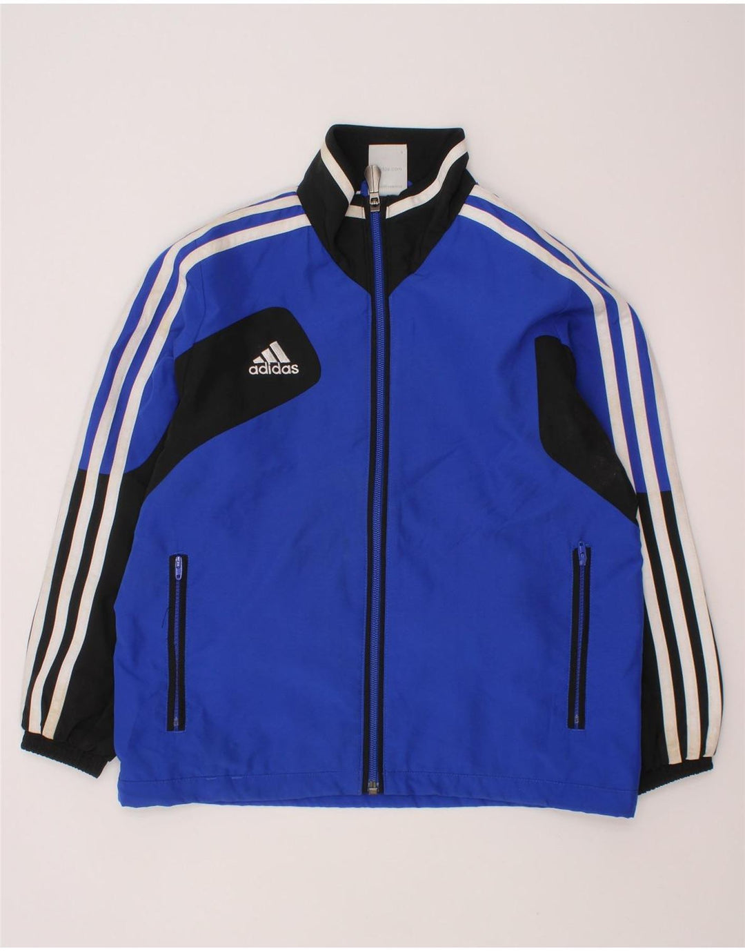 Μπουφάν ADIDAS Boys αθλητική φόρμα 7-8 ετών μπλε πολυεστέρας