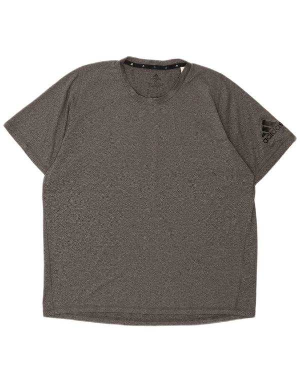 Adidas Ανδρικό T-Shirt Aeroready Top XL Grey Polyester