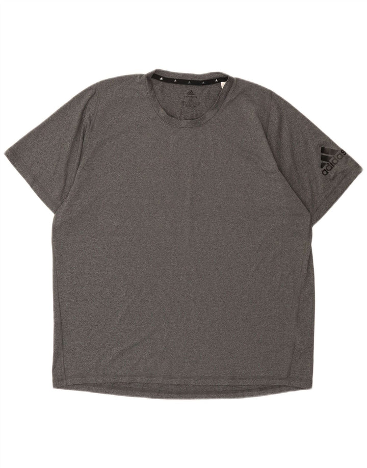 Adidas Ανδρικό T-Shirt Aeroready Top XL Grey Polyester