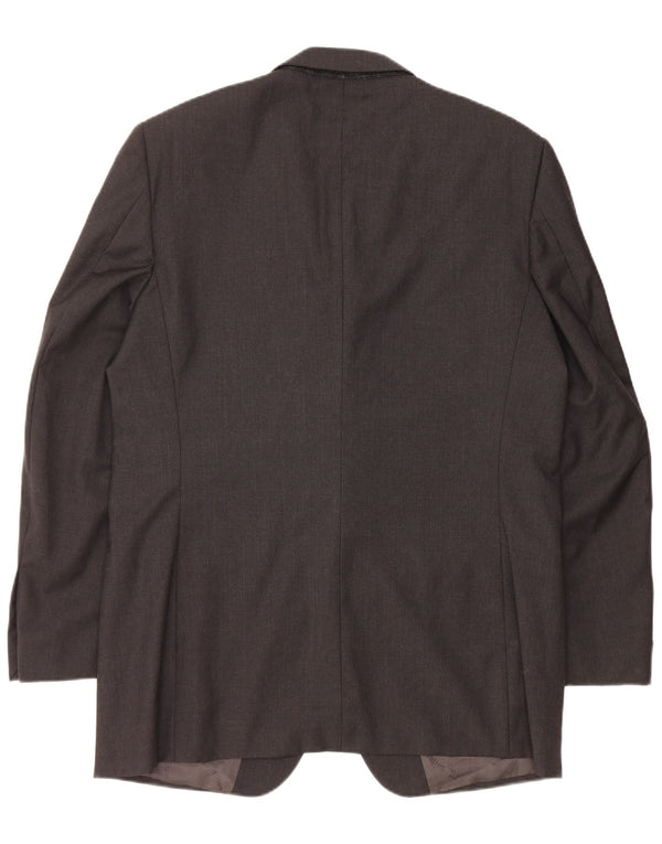 CARLO PIGNATELLI Ανδρικό σακάκι σακάκι με 3 κουμπιά UK 40 μεγάλο μαύρο μαλλί