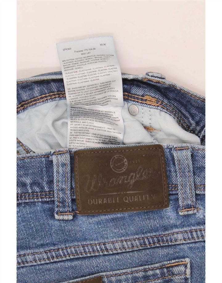 Ανδρικό τζιν κανονικό ίσιο Wrangler W36 L32 Μπλε βαμβακερό