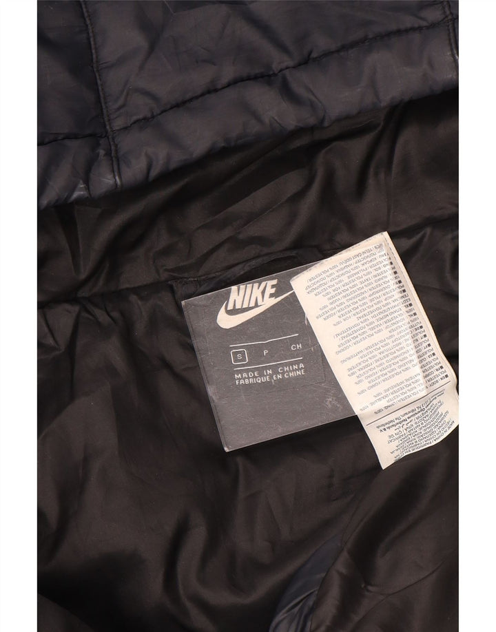 Γυναικείο μπουφάν Nike με κουκούλα UK 10 Small Black Polyester