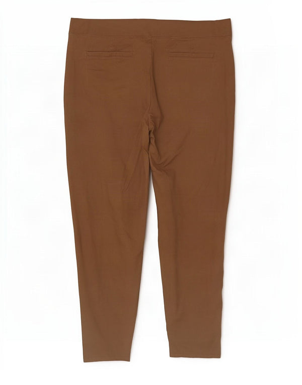 Lee Womens Crop Jegging Jeans UK 20 W42 L20 Καφέ βαμβακερό