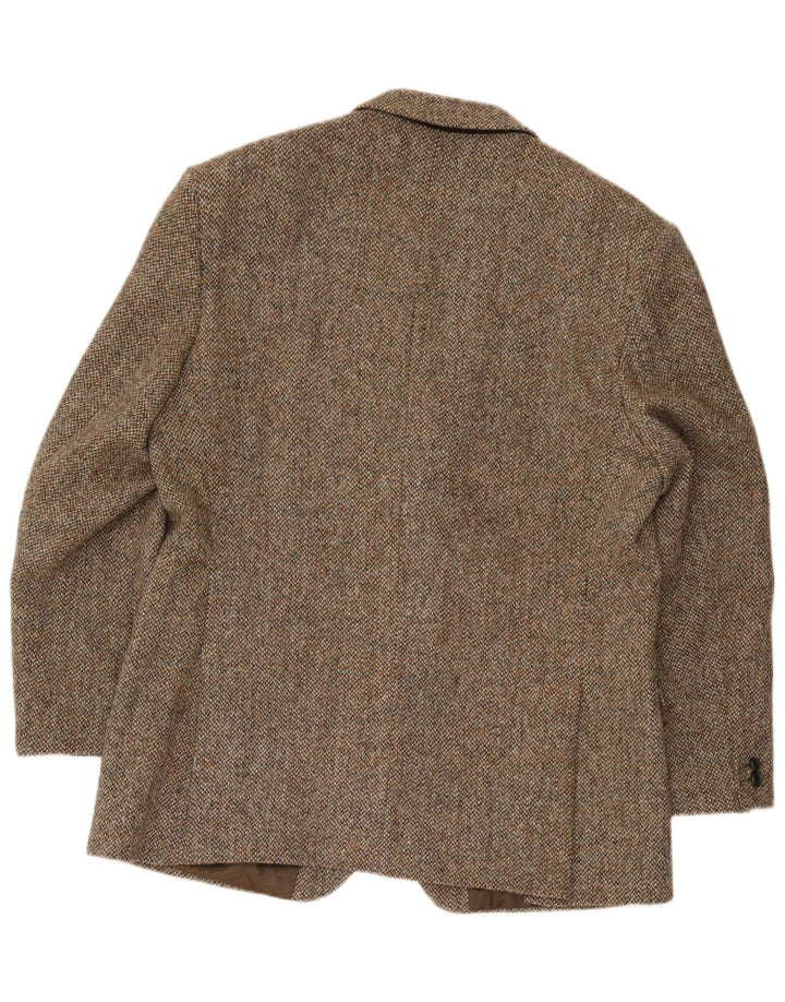 Harris Tweed Ανδρικό μπουφάν blazer UK 44 XL καφέ μαλλί