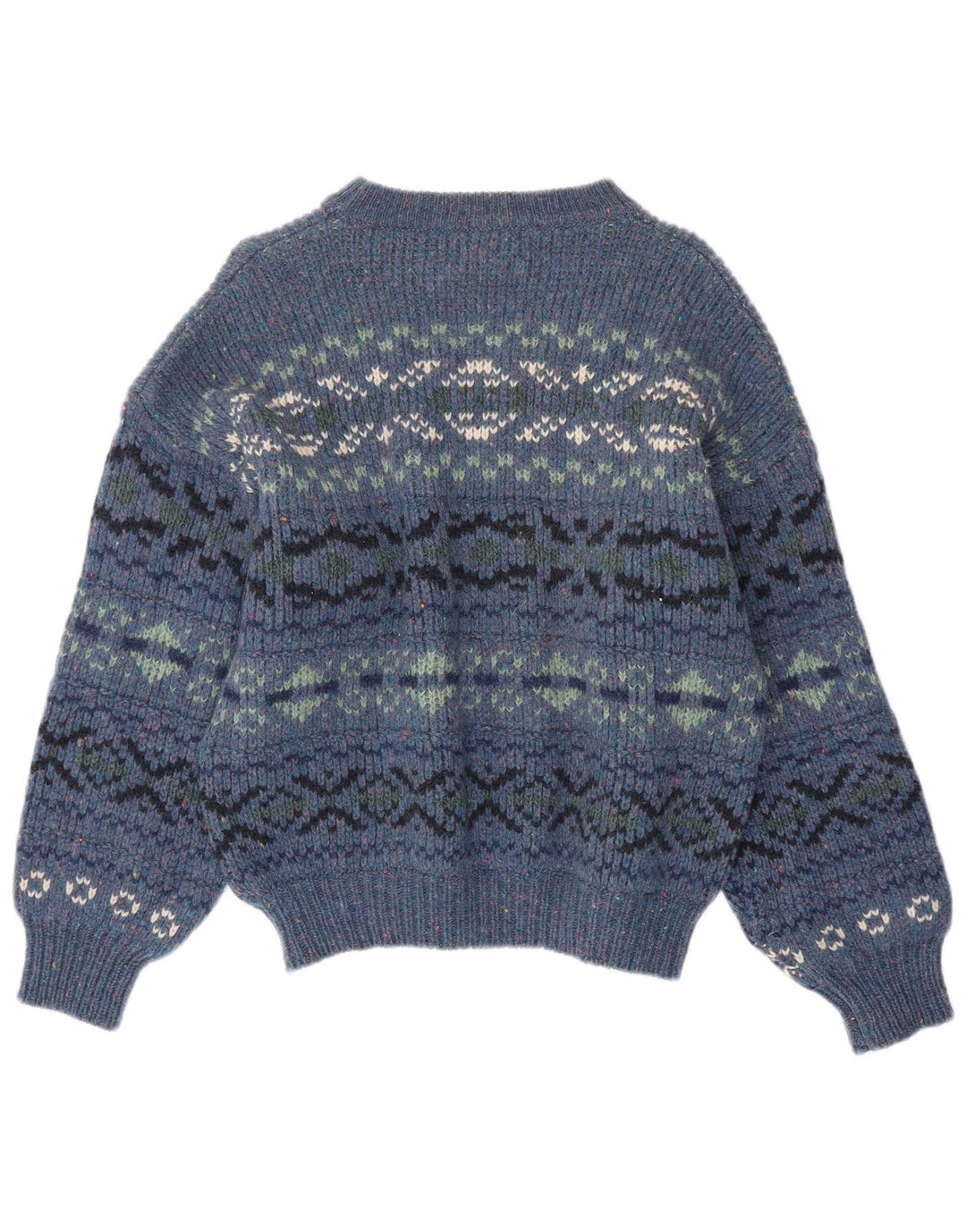 Γυναικείο Levi's Boat Neck Jumper πουλόβερ UK 16 Large Blue Fair Isle