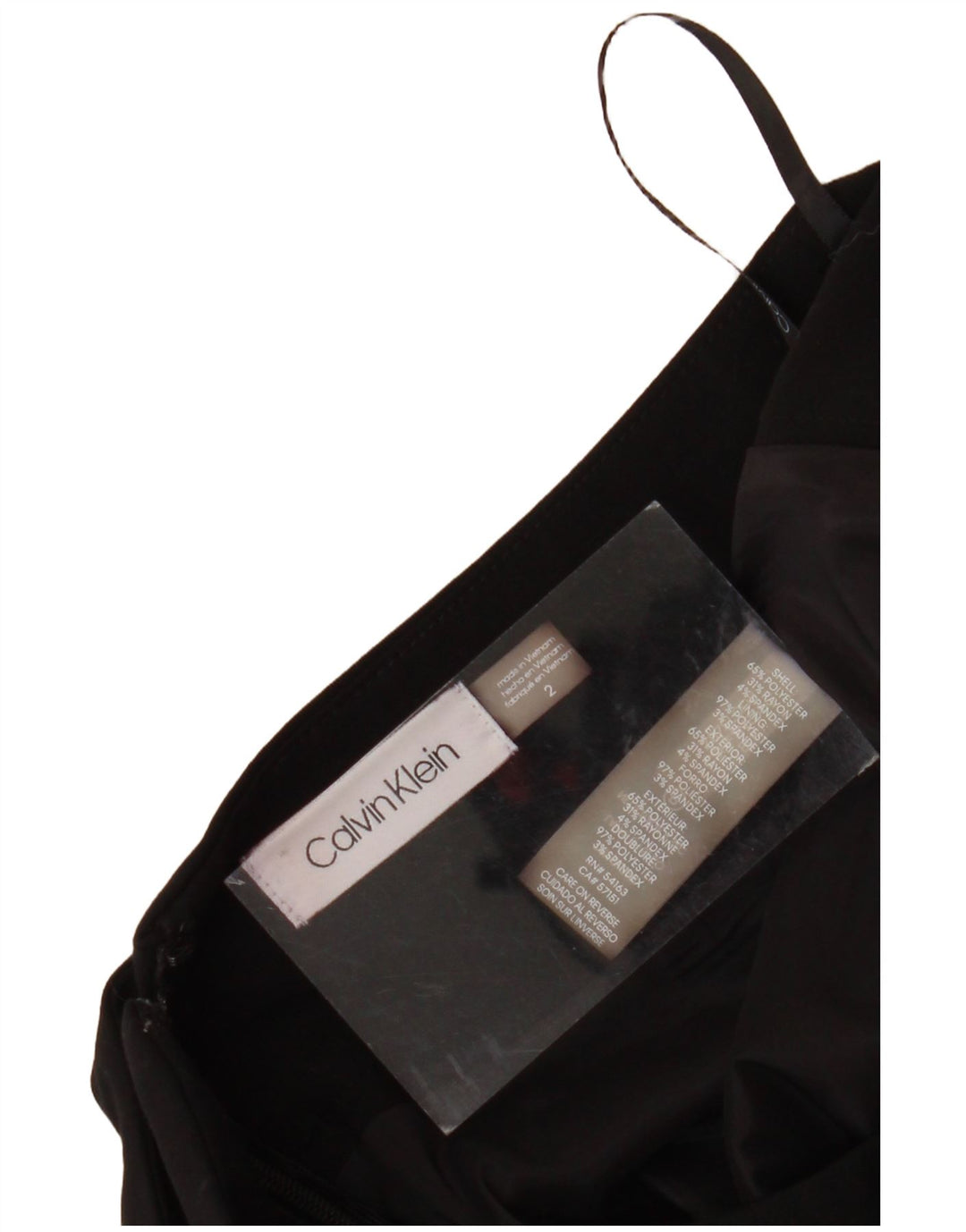 Γυναικεία Pencil Φούστα CALVIN KLEIN US 2 XS W28 Μαύρο Πολυεστέρας