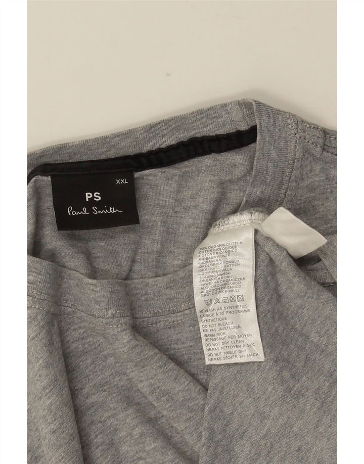 PAUL SMITH Ανδρικό T-Shirt Top 2XL Γκρι βαμβακερό