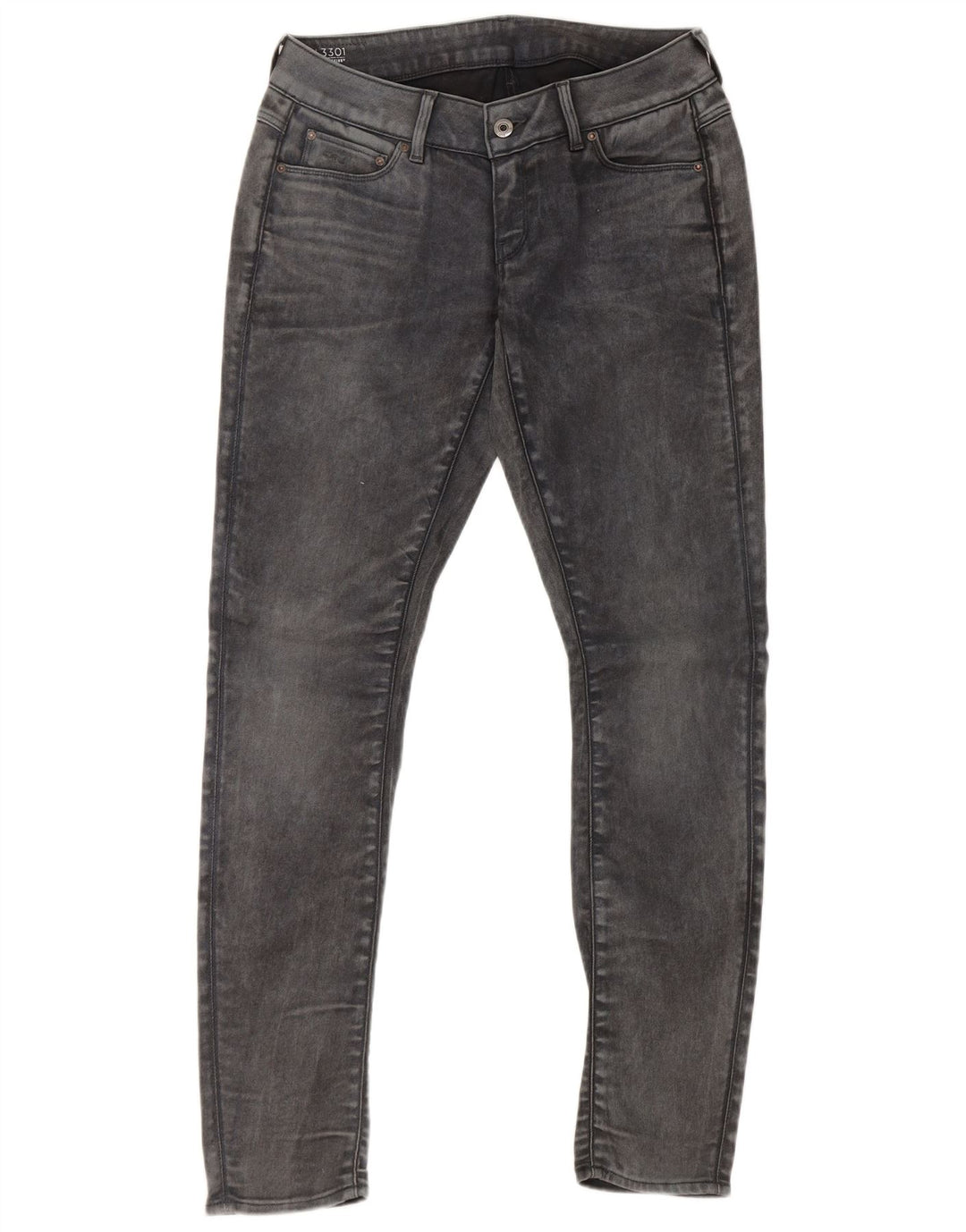 G-STAR Γυναικείο 3301 Χαμηλόμέση Skinny Jeans W29 L32 Γκρι βαμβακερό