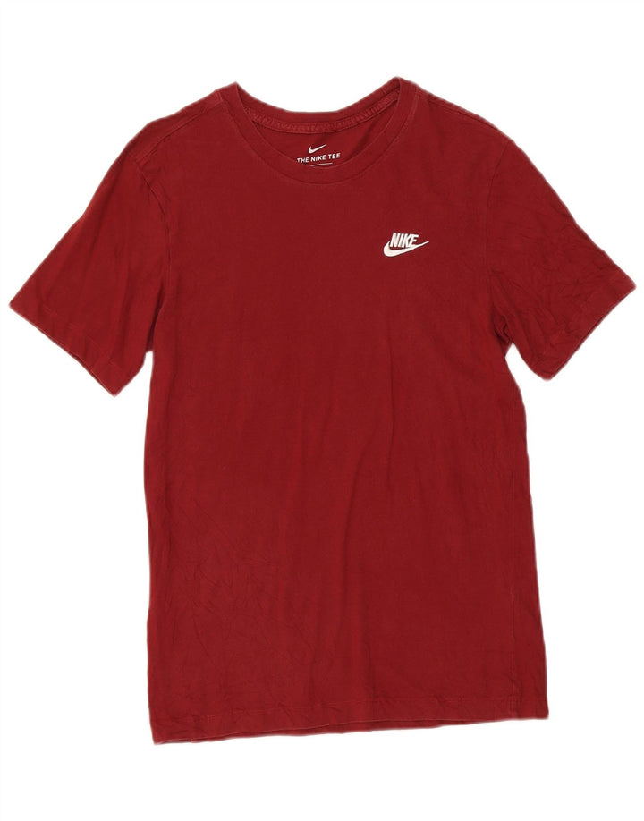 Ανδρικό μπλουζάκι Nike, μικρό βαμβακερό μπορντό