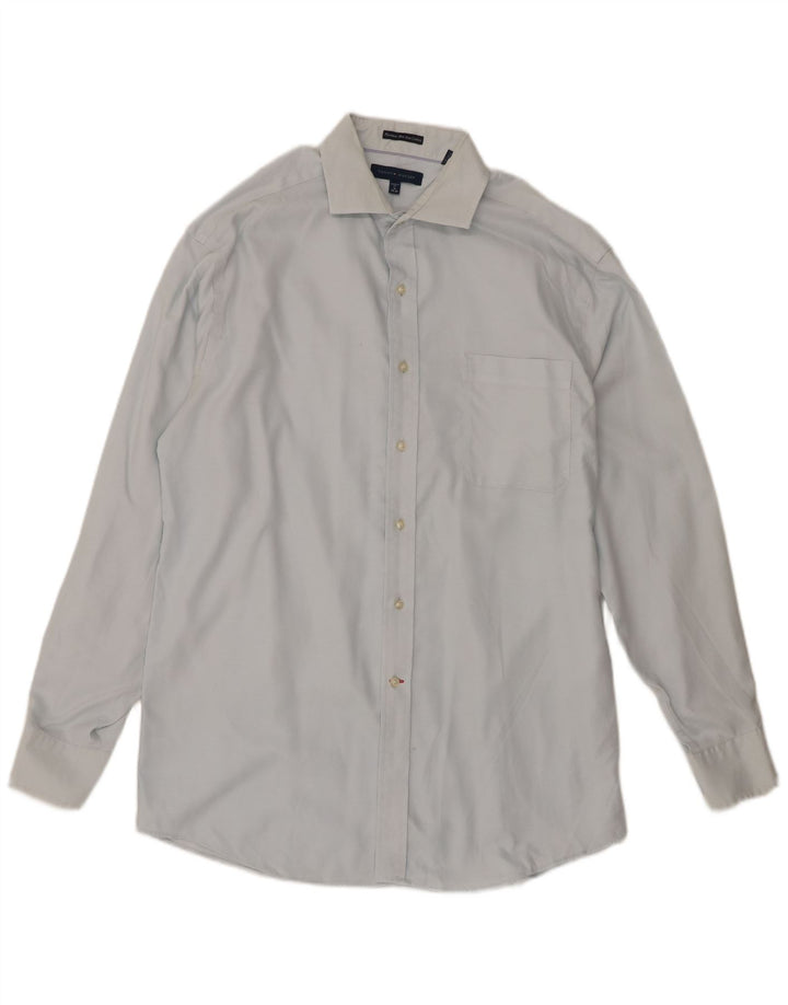 Ανδρικό πουκάμισο Tommy Hilfiger Regular Fit Size 16 Large μπλε βαμβακερό