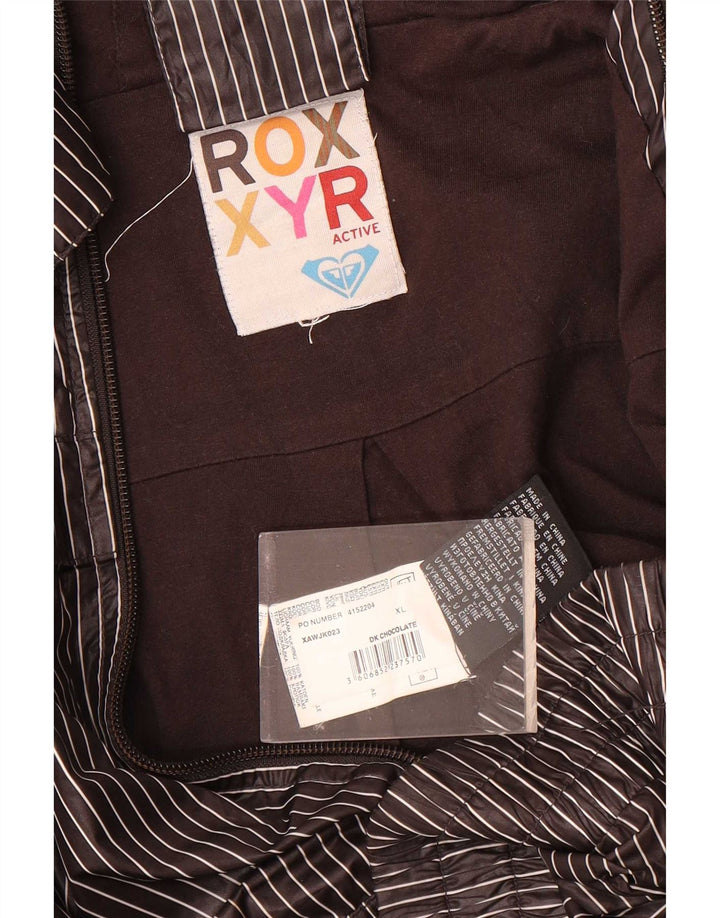 Roxy γυναικεία φόρμα με κουκούλα Top Jacket UK 18 XL Grey Pinstripe Polyester