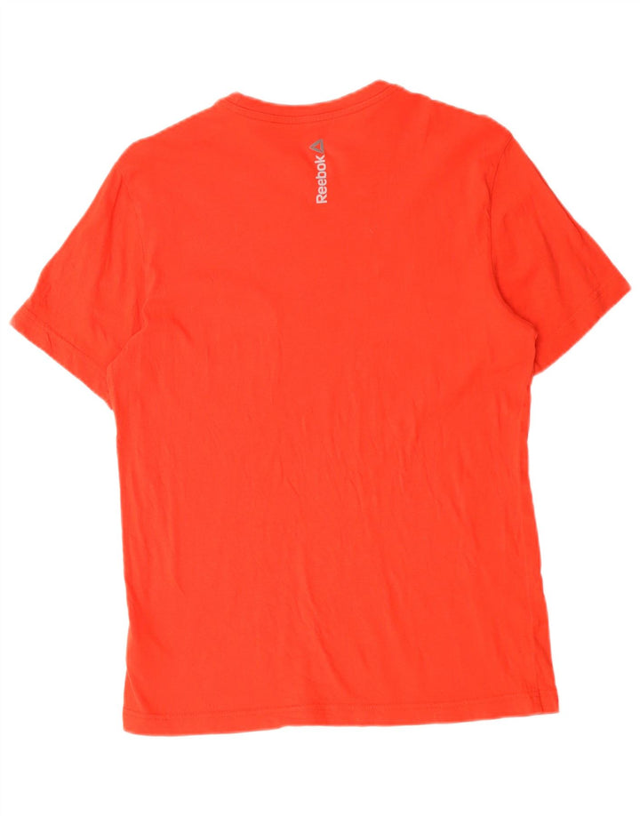 Ανδρικό γραφικό T-Shirt Reebok Top Μικρό κόκκινο βαμβακερό