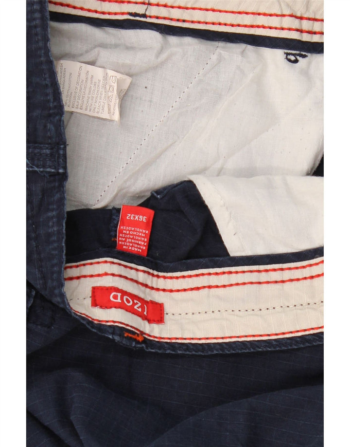 Izod Ανδρικό ίσιο παντελόνι Cargo W36 L32 Navy Blue Cotton