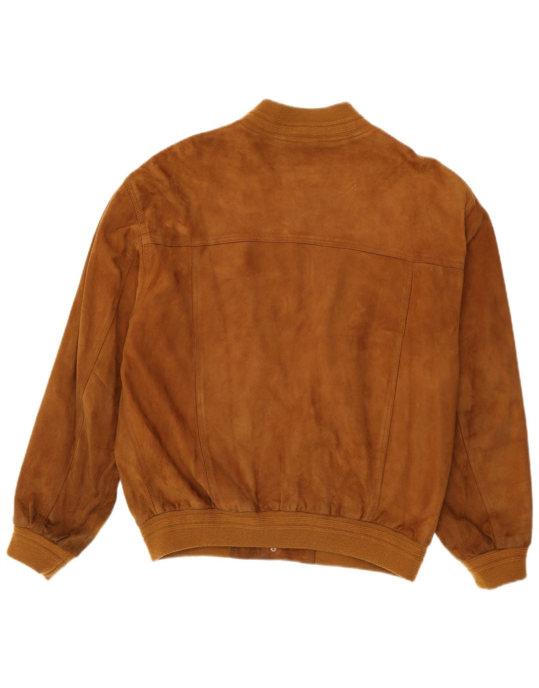 Vintage Ανδρικό Suede Bomber Jacket IT 54 2XL Καφέ Δερμάτινο