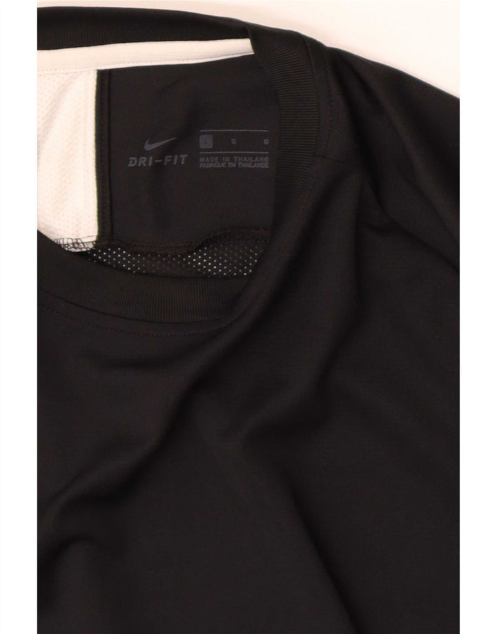 Ανδρικό T-shirt Nike Dri Fit Top Large Black Colourblock