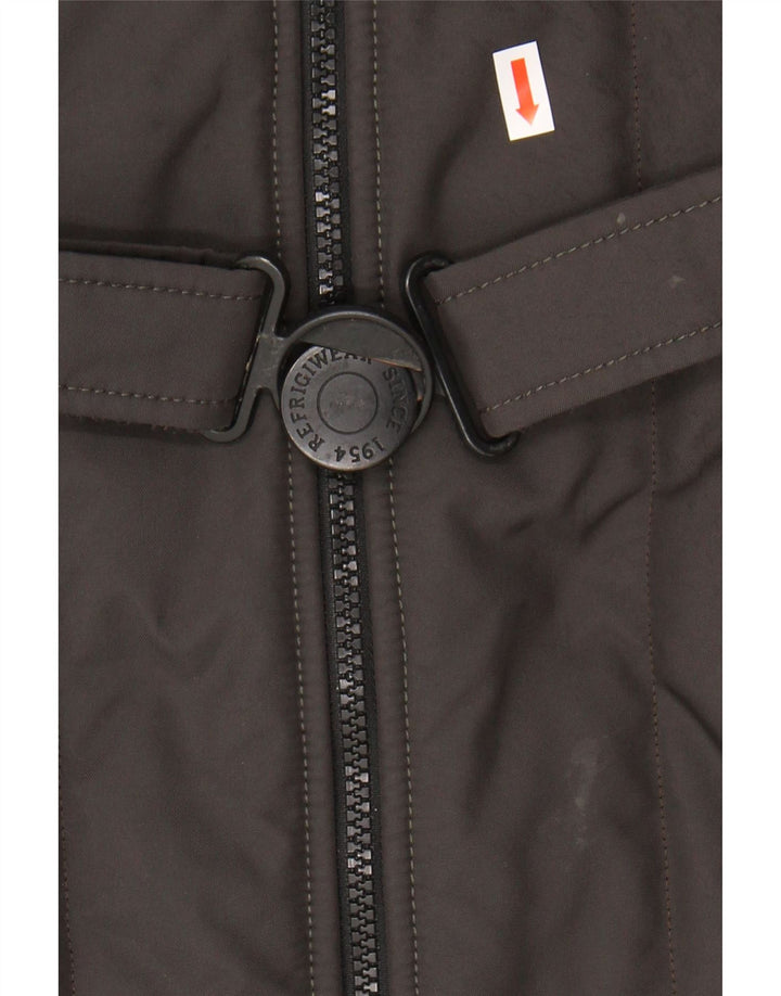 Refrigiwear Γυναικείο παλτό με κουκούλα με επένδυση IT 46 Large Khaki Nylon