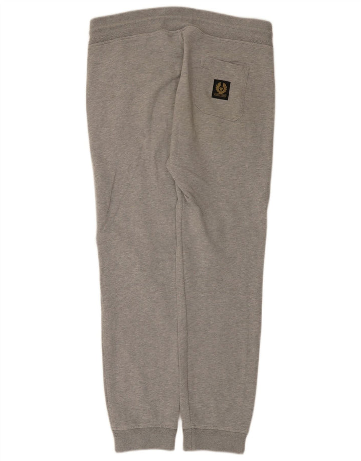 Belstaff Ανδρική αθλητική φόρμα Παντελόνι Joggers Μικρό Γκρι Βαμβακερό
