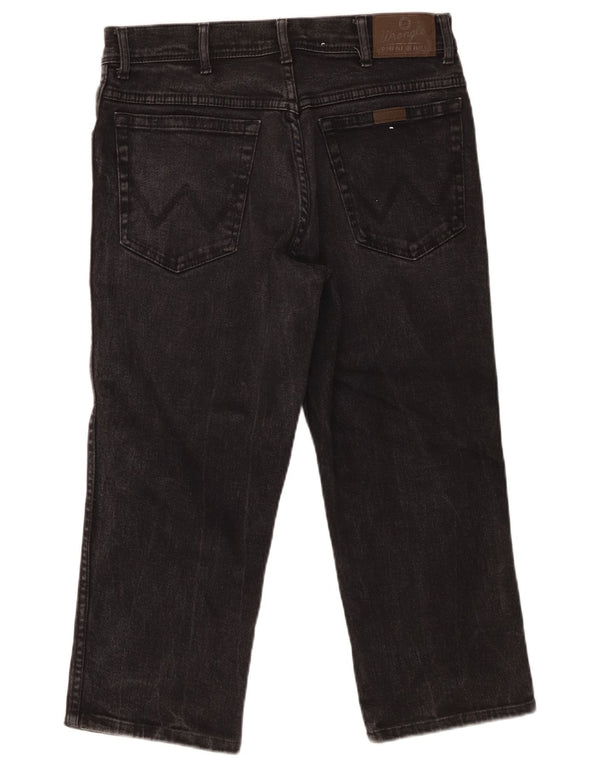 Ανδρικό τζιν ίσιο Wrangler Capri Regular Fit W34 L22 Μαύρο βαμβακερό