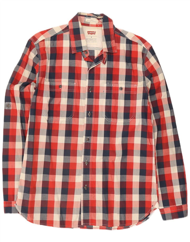 Ανδρικό πουκάμισο Levi's Slim Fit Medium Red Gingham Cotton