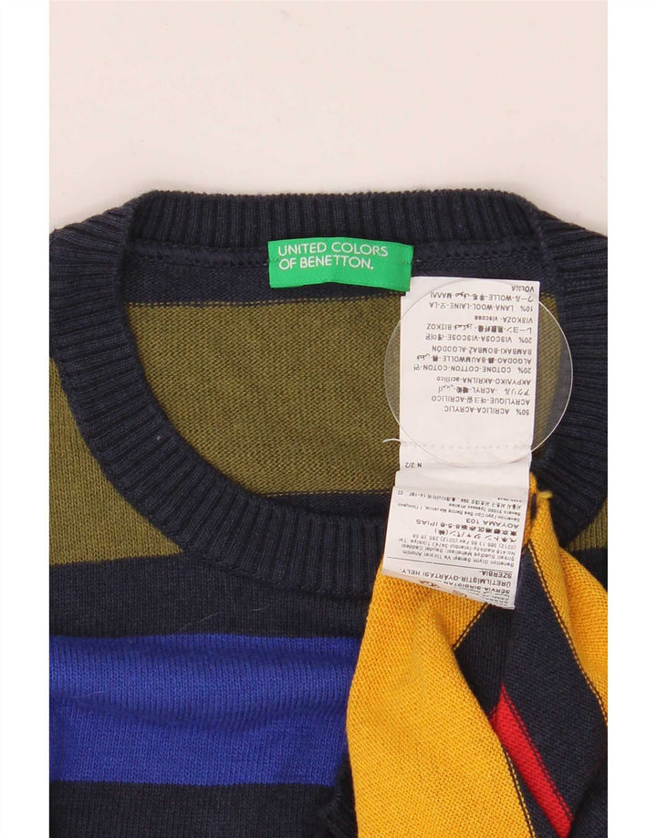 Πουλόβερ Benetton Boys Crew Neck Jumper 11-12 Years 2XL Πολύχρωμο