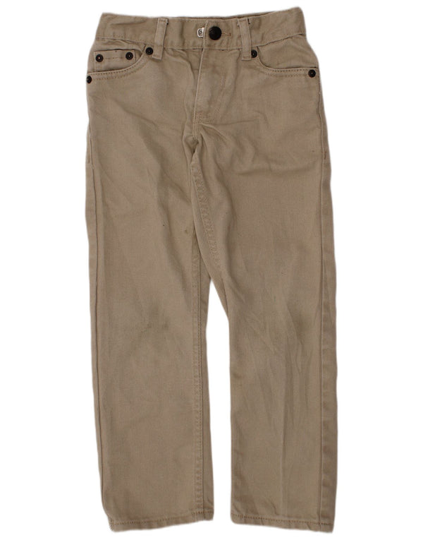 LEVI'S Boys 511 Slim Jeans 5-6 Years W22 L20 Beige Cotton