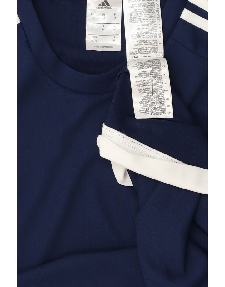 Ανδρικό T-Shirt Climalite Adidas Top Medium Navy Blue Polyester