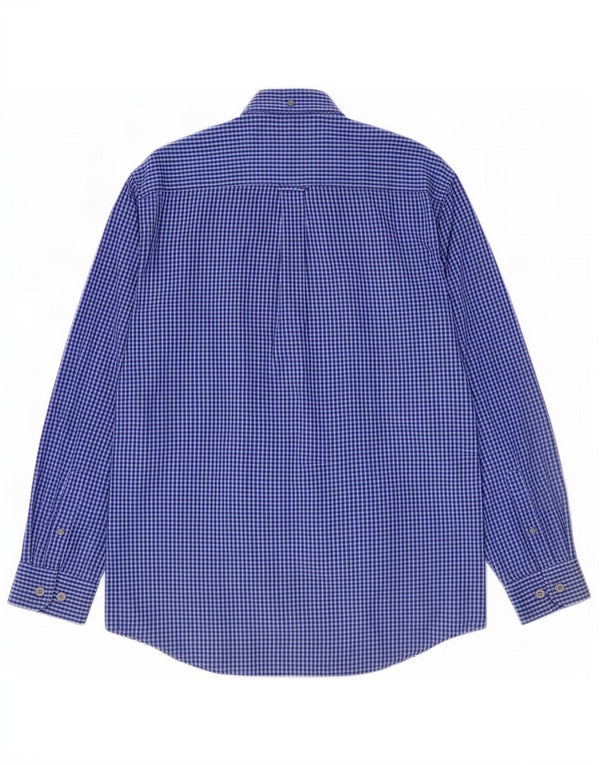 Ben Sherman Mens Shirt Medium Blue Gingham
