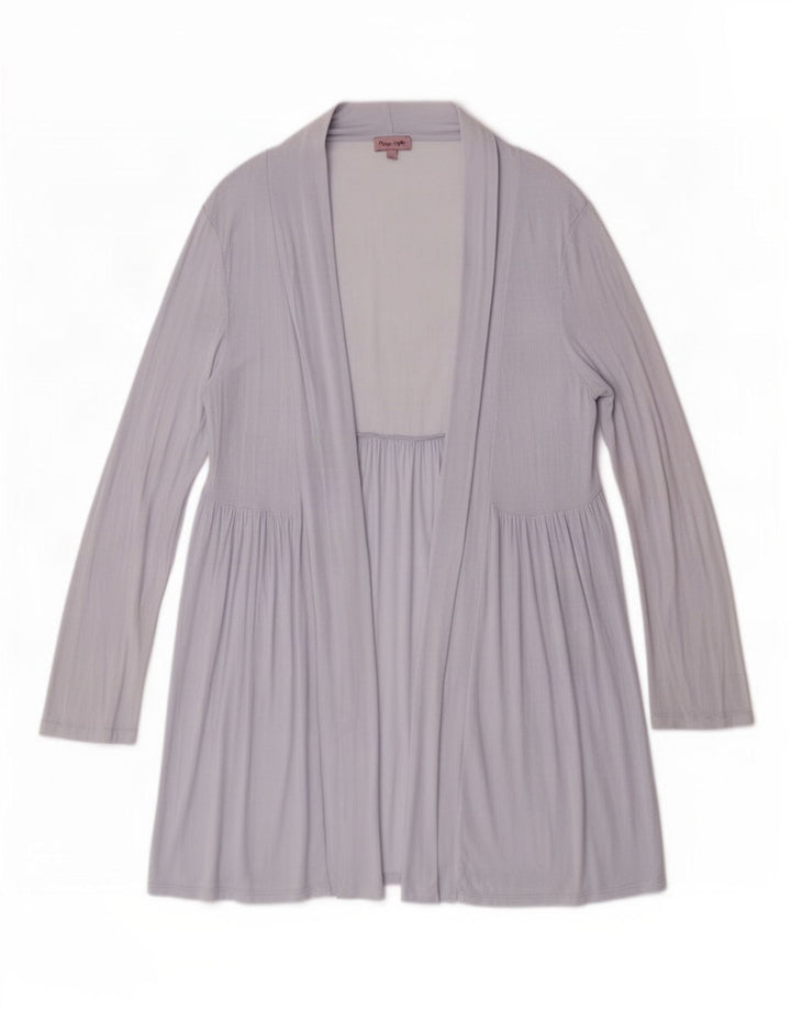 Phase Eight Γυναικεία Longline Cardigan Top UK 12 Medium Blue Viscose