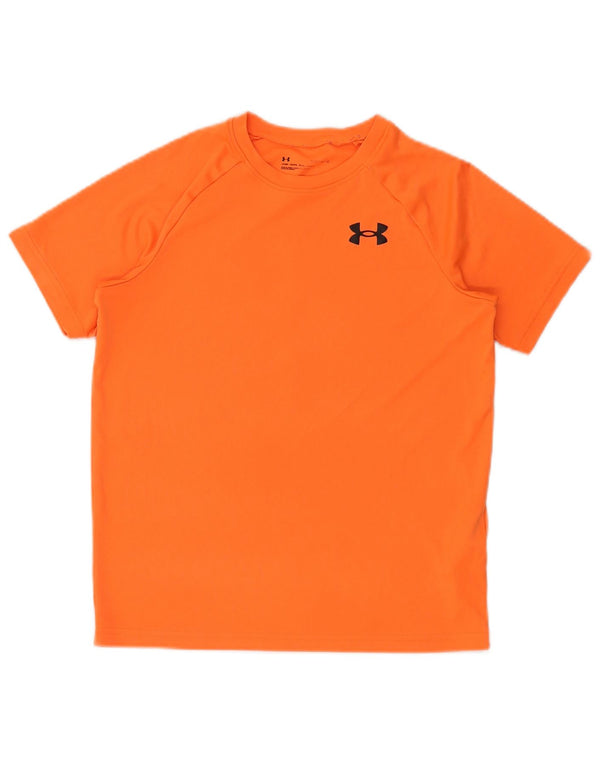 UNDER Armour Boys T-Shirt Top 11-12 Years Large Polyester Polyester