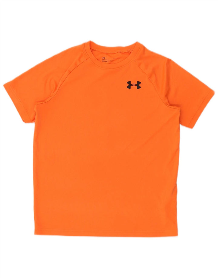 UNDER Armour Boys T-Shirt Top 11-12 Years Large Polyester Polyester