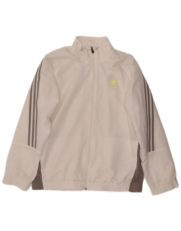 Ανδρική φόρμα γυμναστικής Adidas Top Jacket UK 42/44 Large White Colourblock