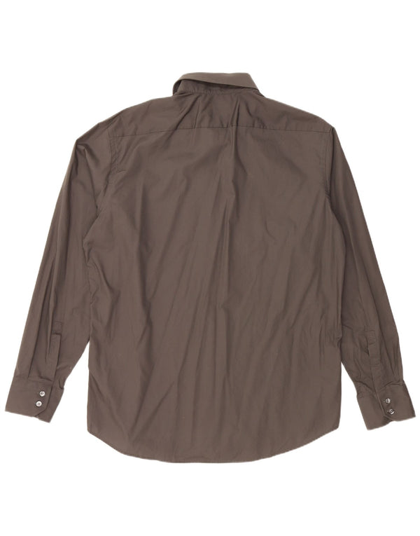 Ανδρικό πουκάμισο HUGO BOSS Regular Fit Size 44 17 1/2 XL Grey Cotton